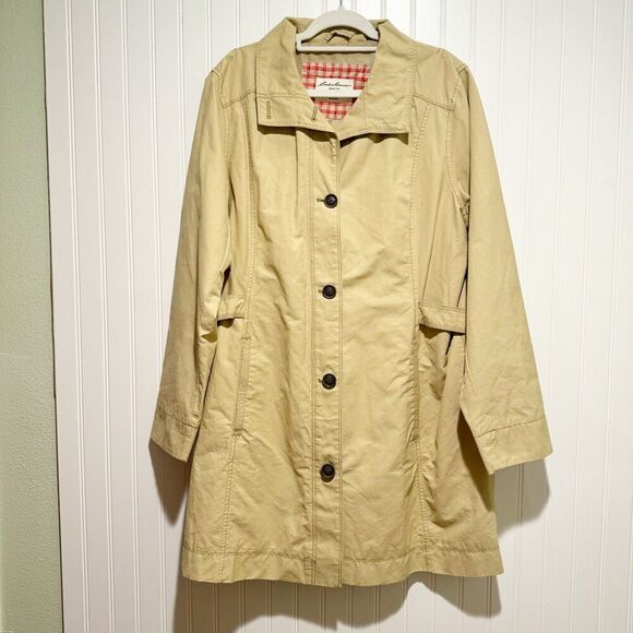 Eddie Bauer Jackets & Blazers - Eddie Bauer Tan Trench Coat Size XL Tall